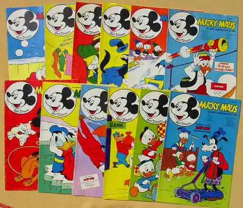 () 43 x Walt Disneys MICKY MAUS. 43 verschiedene Hefte von 1972. Guter Zustand. Ehapa-Verlag # Walt Disney