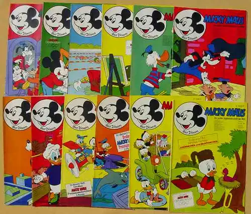 (1044303) 43 x Walt Disneys MICKY MAUS. 43 verschiedene Hefte von 1972. Guter Zustand. Ehapa-Verlag # Walt Disney