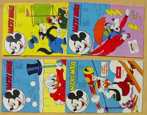 (1044304) 12 x Walt Disneys MICKY MAUS. 12 verschiedene Hefte von 1972. Guter Zustand. Ehapa-Verlag # Walt Disney