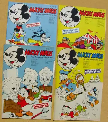 (1044305) 15 x Walt Disneys MICKY MAUS. 15 verschiedene Hefte von 1973. Guter Zustand. Ehapa-Verlag # Walt Disney