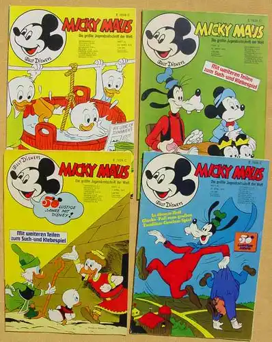 () 15 x Walt Disneys MICKY MAUS. 15 verschiedene Hefte von 1973. Guter Zustand. Ehapa-Verlag # Walt Disney