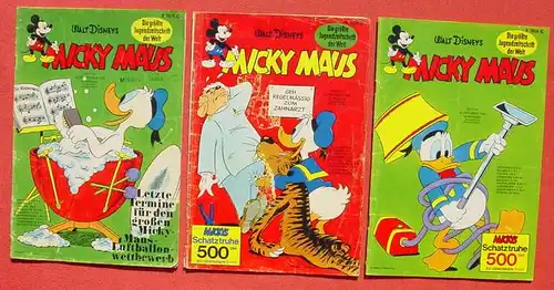 (1044306) Walt Disneys MICKY MAUS. 19 verschiedene Hefte von 1969. Ehapa-Verlag # Walt Disney
