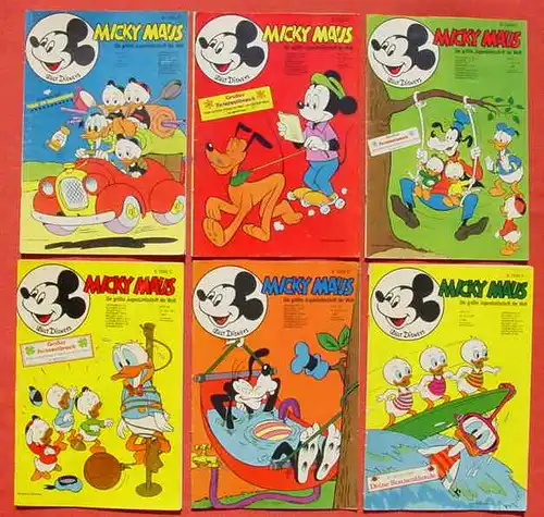 (1044307) Walt Disneys MICKY MAUS. 21 verschiedene Hefte von 1971. Ehapa-Verlag # Walt Disney
