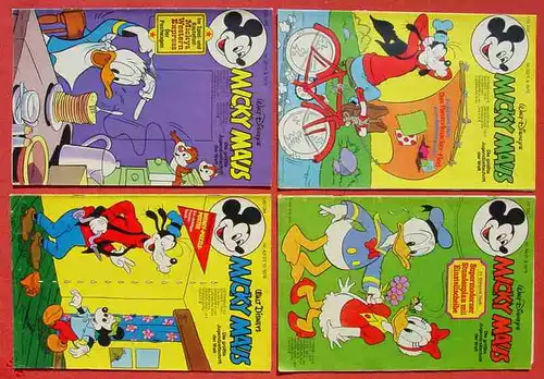 (1044310) Walt Disneys MICKY MAUS. 14 verschiedene Hefte von 1976. Ehapa-Verlag # Walt Disney
