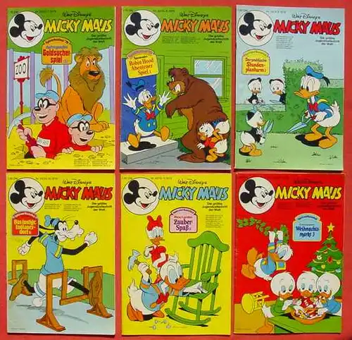 (1044313) Walt Disneys MICKY MAUS. 18 Hefte von 1979. Ehapa-Verlag # Walt Disney