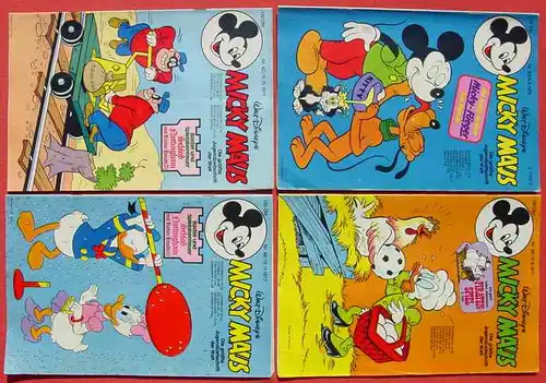 (1044316) Walt Disneys MICKY MAUS. 9 verschiedene Hefte von 1977-1982. Ehapa-Verlag # Walt Disney