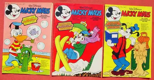 (1044317 Walt Disneys MICKY MAUS. 7 verschiedene Hefte von 1976-1977. Ehapa-Verlag # Walt Disney