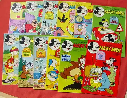 (1044319) Walt Disneys MICKY MAUS. 26 verschiedene Hefte von 1980. Ehapa-Verlag # Walt Disney