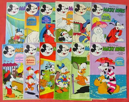 (1044321) Walt Disneys MICKY MAUS. 23 verschiedene Hefte von 1981. Ehapa-Verlag # Walt Disney