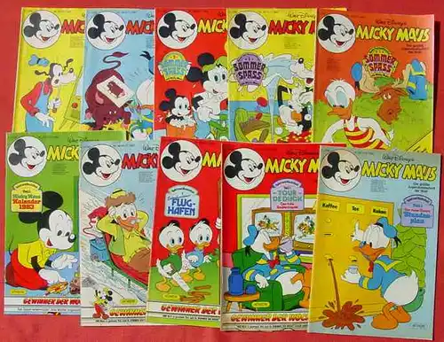 (1044323) Walt Disneys MICKY MAUS. 22 verschiedene Hefte von 1982. Ehapa-Verlag # Walt Disney