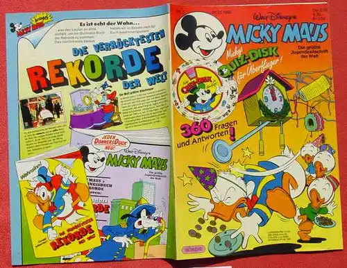 () Walt Disneys MICKY MAUS. Nr. 2 v. 31. 12. 1986. Sehr guter Zustand. Ehapa-Verlag # Walt Disney