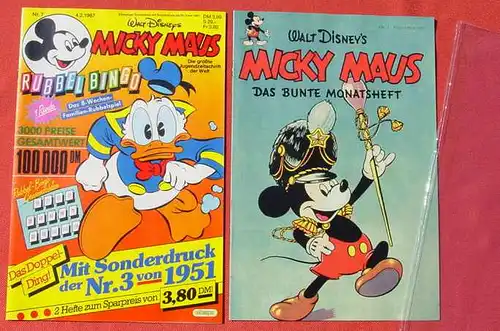 () Walt Disneys MICKY MAUS. Nr. 7 v. 4. 2. 1987. Sehr guter Zustand. Ehapa-Verlag # Walt Disney