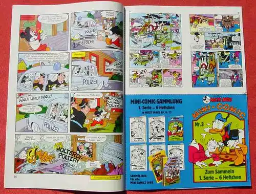 () Walt Disneys MICKY MAUS Nr. 10 / 1988. Kompl. mit Schallplatte. Sehr guter Zustand. Ehapa-Verlag # Walt Disney