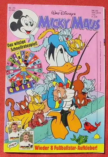 () Walt Disneys MICKY MAUS Nr. 23 / 1990. Sehr guter Zustand. Ehapa-Verlag # Walt Disney