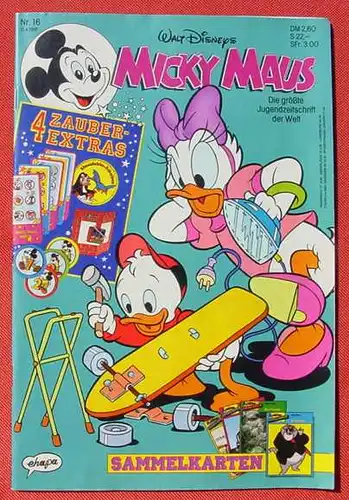 (1044343) Walt Disneys MICKY MAUS Nr. 16 / 1991. Sehr guter Zustand. Ehapa-Verlag # Walt Disney