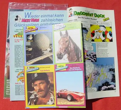 () Walt Disneys MICKY MAUS. Nr. 41 / 1991 u. Extra Heft Fussball. TOP Zustand. Ehapa-Verlag # Walt Disney