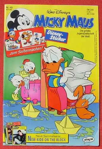 (1044356) Walt Disneys MICKY MAUS Nr. 49 / 1991. Sehr guter Zustand. Ehapa-Verlag # Walt Disney