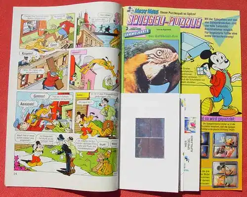 () Walt Disneys MICKY MAUS. Nr. 50 / 1991, komplett mit Spiegel-Puzzle u.a. . TOP Zustand. Ehapa-Verlag # Walt Disney