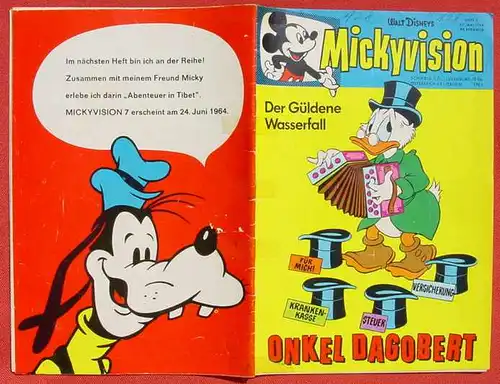 () Walt Disneys MICKYVISION Nr. 6 / 1964, Onkel Dagobert. Ehapa-Verlag # Walt Disney