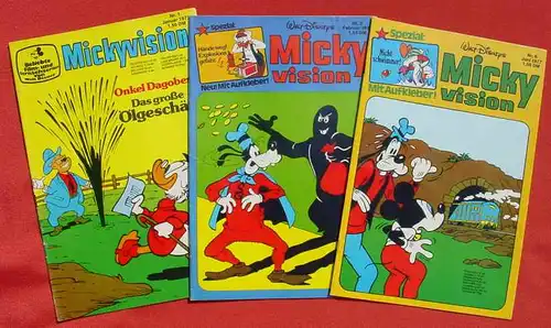 (1044380) Walt Disneys MICKYVISION 9 x 1977. Ehapa-Verlag # Walt Disney