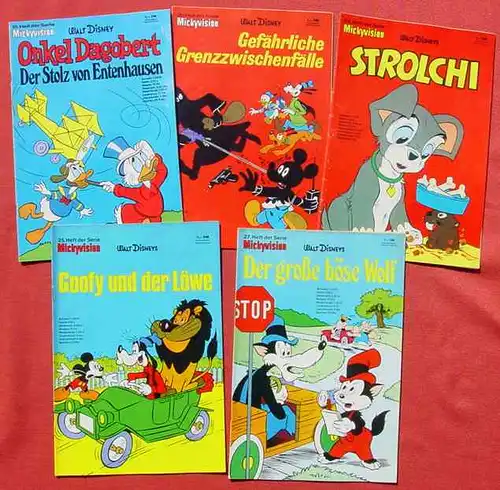 (1044388) Walt Disneys MICKYVISION. 9 x Hefte von 1970-1972. Ehapa-Verlag # Walt Disney