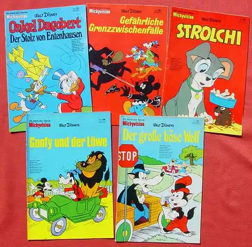 () Walt Disneys MICKYVISION. 9 x Hefte von 1970-1972. Ehapa-Verlag # Walt Disney