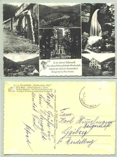 (1019782) Ansichtskarte "Gasthof Dielbacher Hof / Oberdielbach im bad. Odenwald"