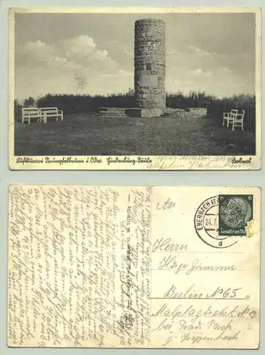 (1019792) Ansichtskarte "Hindenburg-Saeule / Strümpfelbrunn"