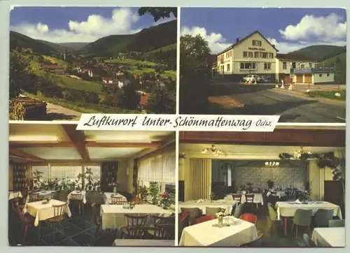 (1019849) Ansichtskarte "Unter-Schönmattenwag / Gasthaus zur goldenen Krone"