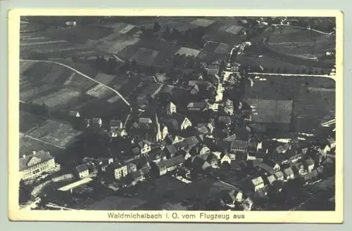 (1019857) Ansichtskarte "Waldmichelbach im Odenwald vom Flugzeug aus"