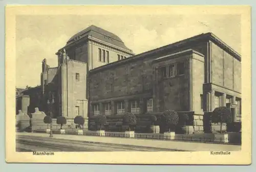 MA Kunsthalle um 1930 (intern : )