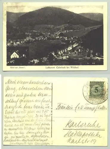 Calmbach 1925 (intern : 1020935)