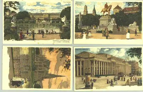 4x Stuttgart um 1900 (intern : 1020172)