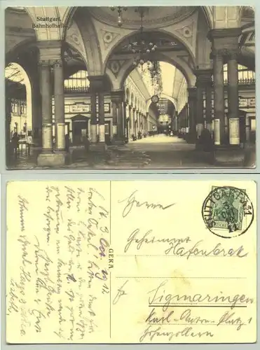 Stuttgart Bahnh. 1912 (intern : )