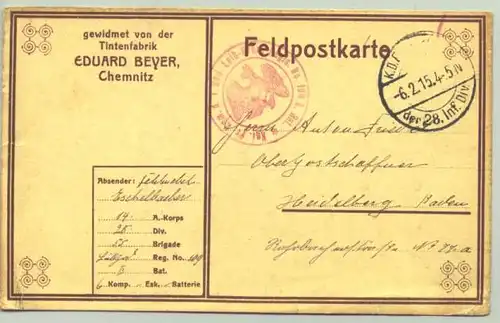 Chemnitz Feldpost (intern : 1016671)