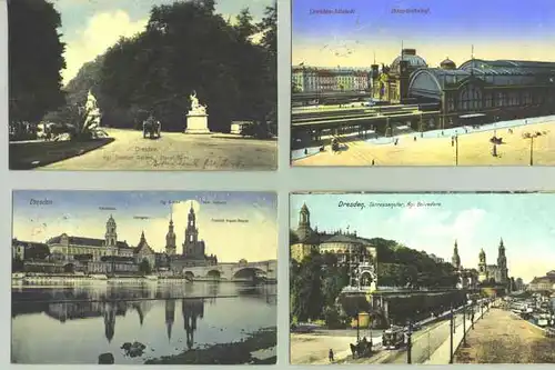 Dresden 4 x um 1908 (intern : 1016537)