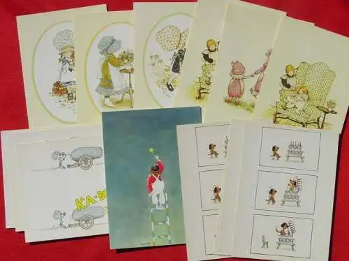 Neu : Versandkosten ab Euro 2,20 () Hübsche Partie von 14 x Postkarten / Ansichtskarten. Cartoon und MUVA. Acht verschiedene Motive. Postalisch nicht gelaufen. Alter ? 1980-er Jahre ? 