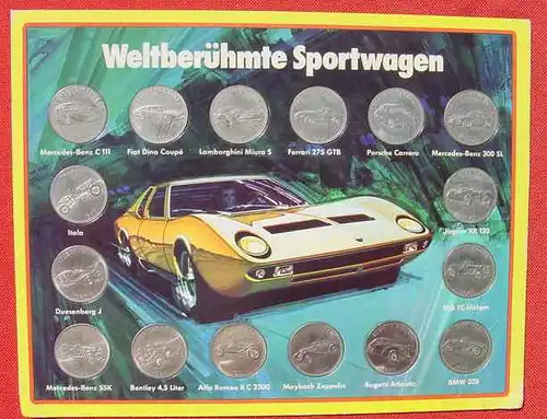 Medaillen-Sammel-Karte : Sportwagen (2-303)