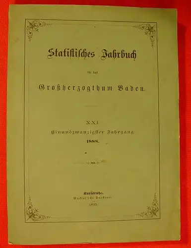 Grosshzgt. BADEN / Jahrbuch 1888 (0080118)