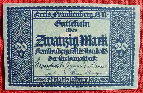 20 Mark, Frankenberg 1918 ()