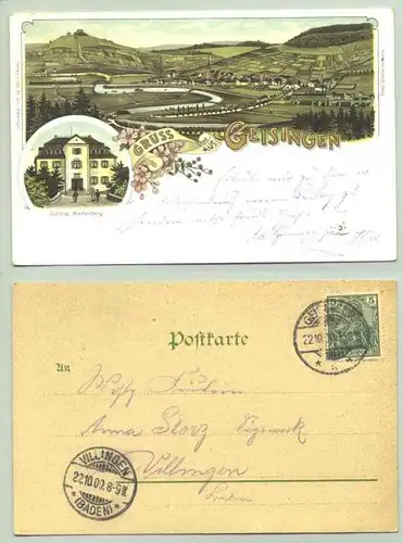 'Geisingen 1900 (intern : 78187-011)  Ansichtskarte