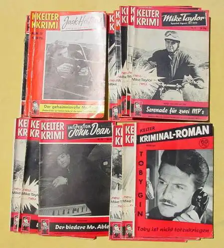 15 alte Romanhefte 'Kelter Krimi' 1960-er Jahre. (nur intern 1039106)