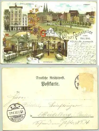 Koeln Gasth. 1901 (intern : )