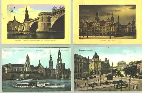 Dresden 4 x um 1910 (intern : 1016535)