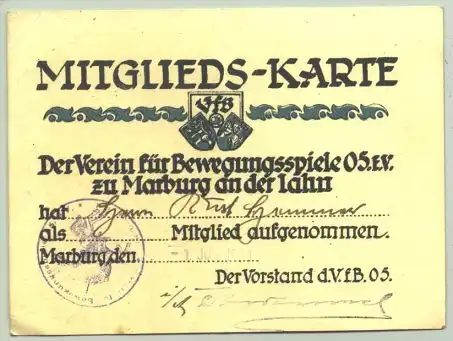 Beleg Marburg 1921 (intern : 1019181)