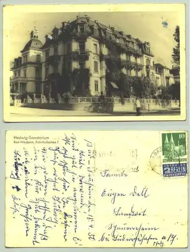 (1018276) Ansichtskarte "Bad Nauheim, Hedwig-Sanatorium, Bahnhofallee 7"
