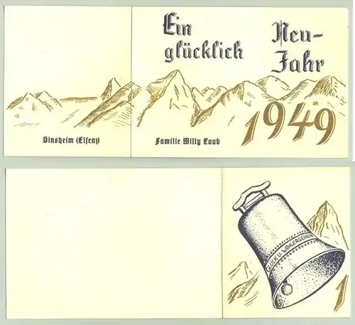 Karte Sinsheim 1949 (intern : 1020805)