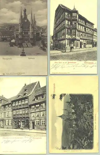 4x Wernigerode um 1910 (intern : 1017748)