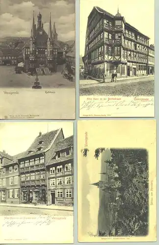 4x Wernigerode um 1910 (intern : )