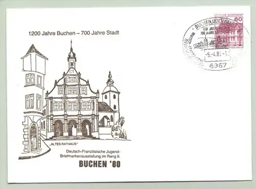 GS-Brief Buchen 1980 (intern : 1020731)